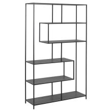 Shelf SEAFORD 114x35xH185cm, black