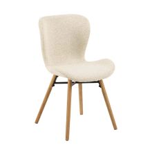 Dining chair BATILDA-A1 beige/oak