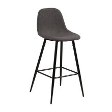 Counter stool WILMA grey/black
