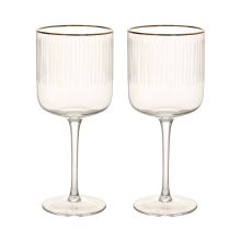 Veinipokaalid GOLD RIM 2tk H19,7cm, 400ml