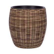 Lillepott WICKER D30xH30cm, helepruun