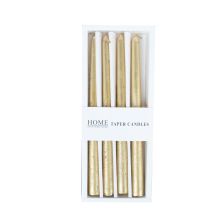 Candle CAROL 25cm golden