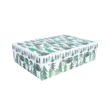 Коробка CLAUS 33x23,5см, с крышкой, микс