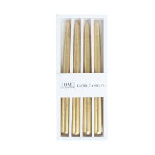 Candle CAROLA 25cm golden pearl