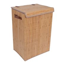 Корзина для белья MAX BAMBOO 40x30xH60см, с крышкой