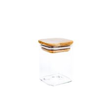Klaaspurk THERON 6x6xH8cm kaanega, kandiline