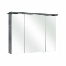 Mirror cabinet with LED lighting 84-II, 75x20xH72cm, grey
