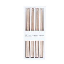 Candle CAROL 25cm beige gold