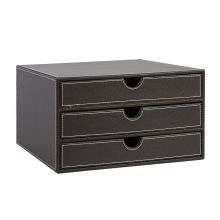 Document drawer WALTER 25x33xH18cm, dark brown