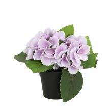 Искусственный цветок IN GARDEN H18 см, фиолетовая гортензия в горшке