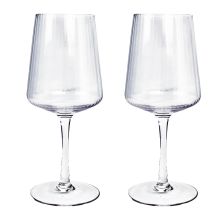 Veinipokaalid 2tk STRIPE POLAR H21,7cm 390ml, läbipaistev
