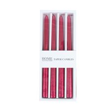 Candle CAROL 25cm red