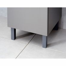 Jalad vannitoakapile 4tk, kandilised, hall läige