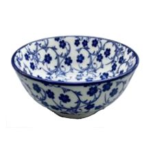 Bowl SHION D20xH9.7cm, blue flowers