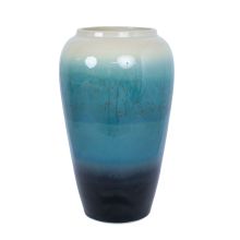 Põrandavaas TITAN STONE H37cm, valge/sinine