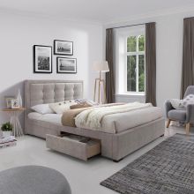 Кровать DUKE с матрасом HARMONY DUO 160x200см, бежевый