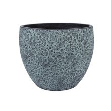 Plant holder FLORA D37xH30cm, black/grey