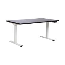 Desk ERGO PRO with 2 motor 140x80xH60-125cm, black/white