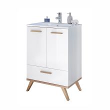 Valamukapp 923, 60,5x46xH87,5cm, valge/tamm