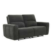 Recliner sofa MATIAS 3-seater with electric mechanism, grey