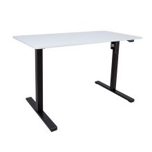Письменный стол ERGO OPTIMAL с 1 мотором 120x60xH71-116см, белый/черный