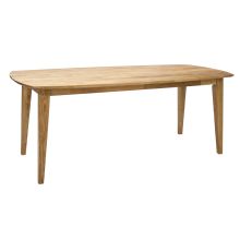 Dining table RETRO 190x90xH75cm, oak