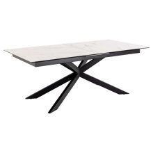 Dining table IRWINE 200/240x100xH76cm, white