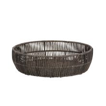 Korv BASILE D33/29xH8,5cm, tumepruun