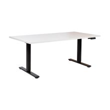 Desk ERGO PRO with 2 motor 140x80xH60-125cm, greyish white/black