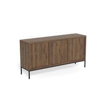 Kapp PALMDALE 158x40xH80cm, tumepruun