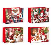 Kinkekott XMAS DAY S, 24x18x8,5cm, mix