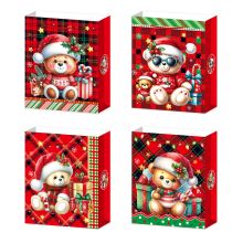 Kinkekott XMAS TEDDY L, 31x40x12cm, mix