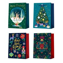 Kinkekott XMAS WISH L, 31x42x12cm, mix