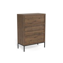 Kummut PALMDALE 80x40xH110cm, tumepruun