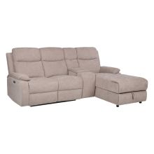 Nurgadiivan PROVENCE PN, elektriline/manuaalne recliner, helehall