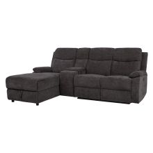 Nurgadiivan PROVENCE VN, elektriline/manuaalne recliner, tumehall