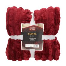Plaid GLEN XL 200x230cm, red