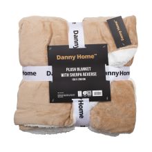 Blanket PLUSH SHERPA 150x200cm, beige