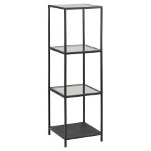 Riiul SEAFORD 35x37xH119,5cm, klaas