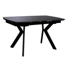 Söögilaud SANTINO 30+140+30x80xH76cm, must