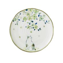 Taldrik HIDAMARI D16xH2cm kass ja kirsiõied