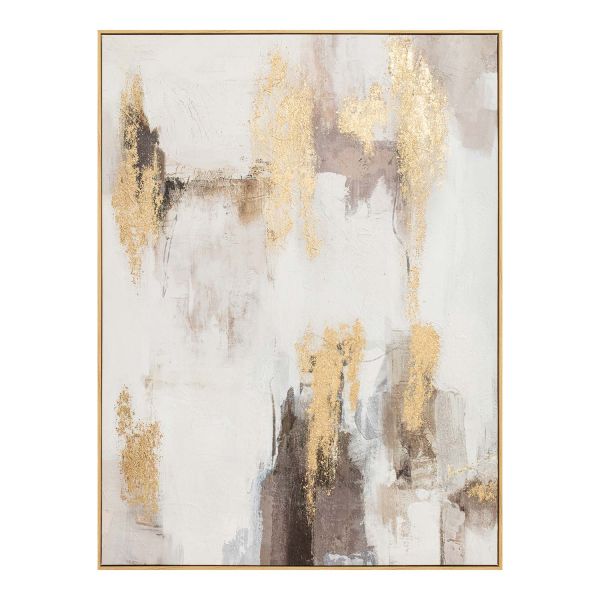 Painting with frame 90x120cm, abstract shine