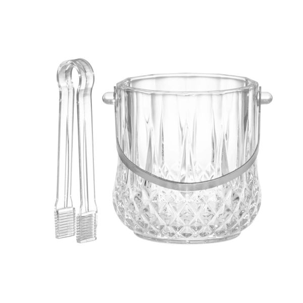 Ice bucket with tongs