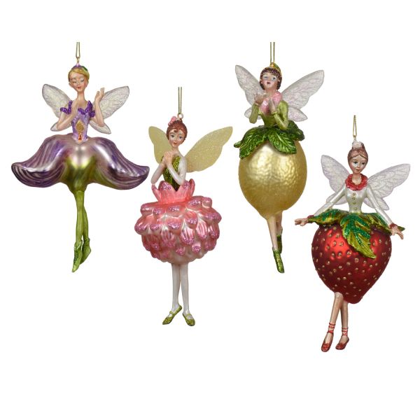 Jõuluehe SHINE FAIRY H10cm, klaas, mix