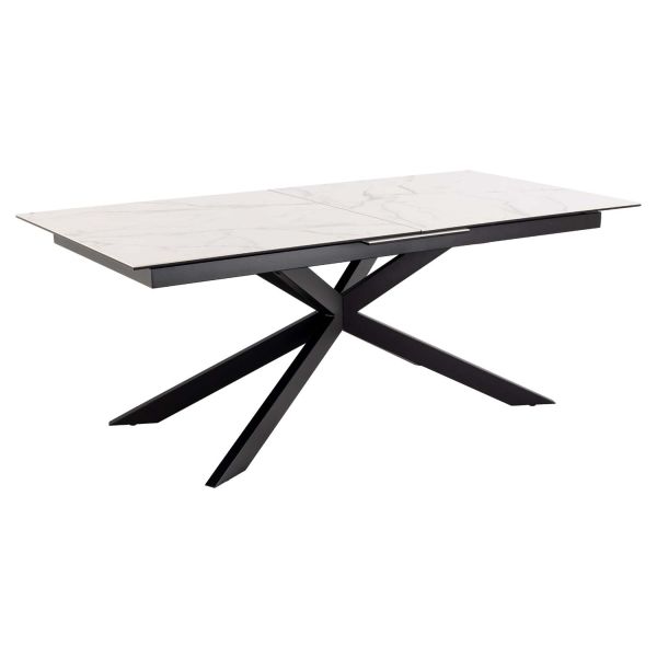 Dining table IRWINE 200/240x100xH76cm, white