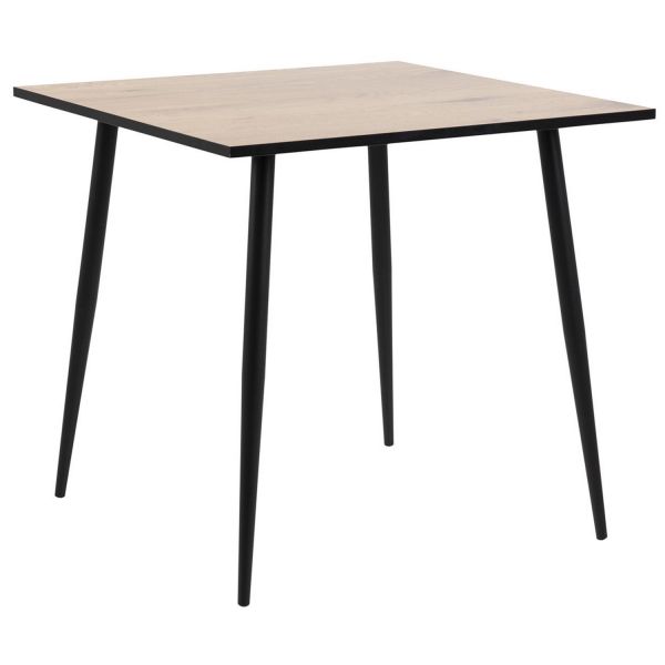 Dining table WILMA 80x80xH75cm, natural
