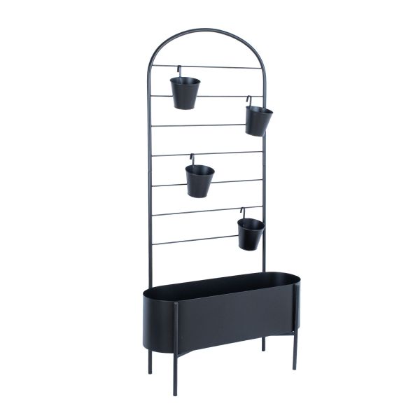 Flowerstand DEIA  70,5x26xH137cm, black