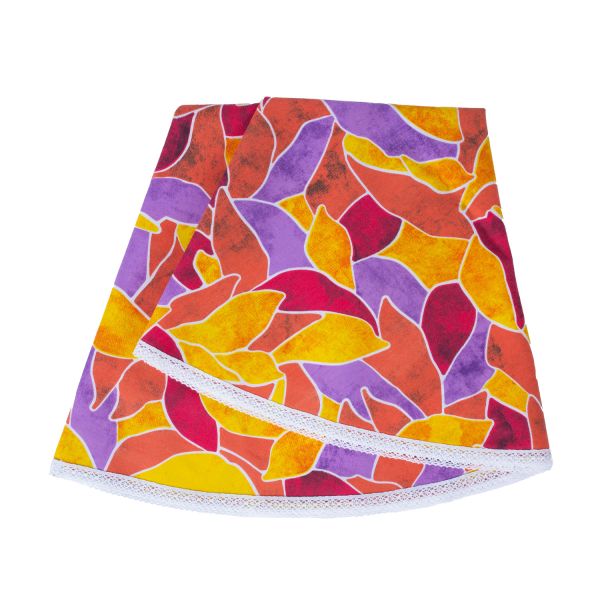 Table mat LONETA NEW D170cm, red leaves