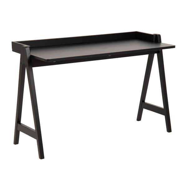 Desk MISO, 126x51xH80cm, black stained oak