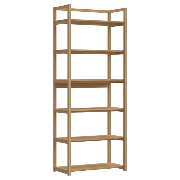 Bookcase LUDZA 80x40xH199,2cm, natural